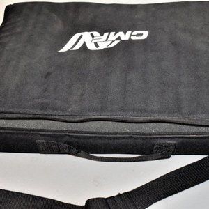 Black Canvas Zippered Bag with Foam Insert